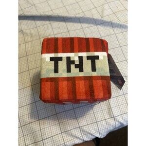 MINECRAFT 5" Microsoft Game Stuffed Animal Plush Foam TNT Block Cube Mojang